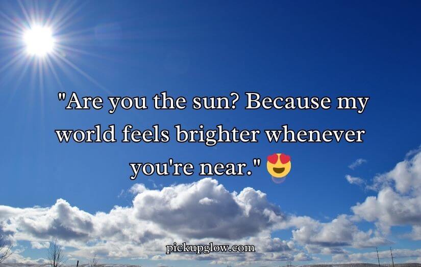 Weather Pick Up Lines