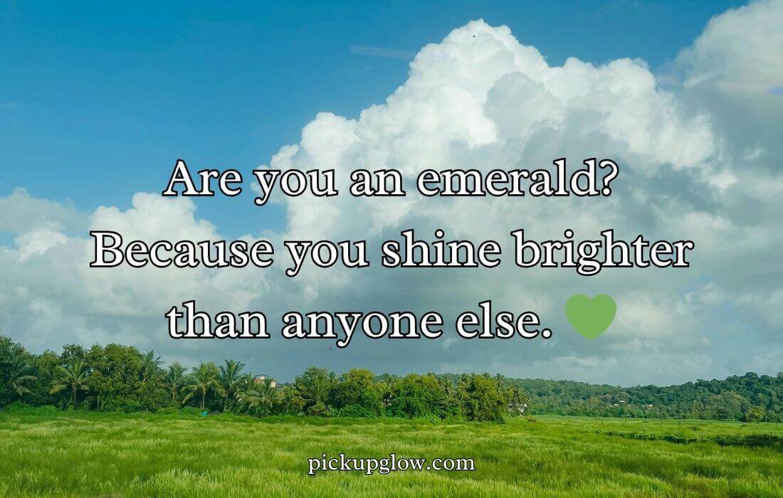 Green-Blue Pickup Lines