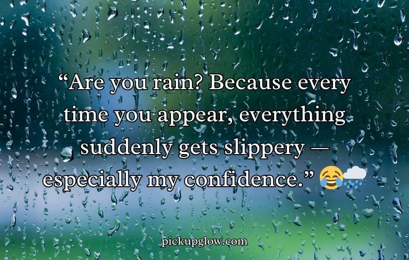 Rain Pickup Lines
