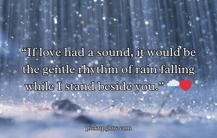 Rain Pickup Lines