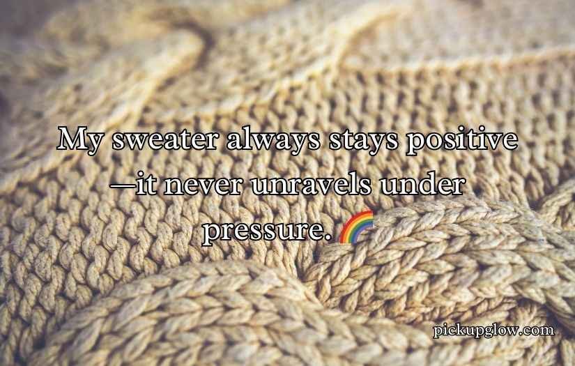 Sweater Puns and Jokes One Liner