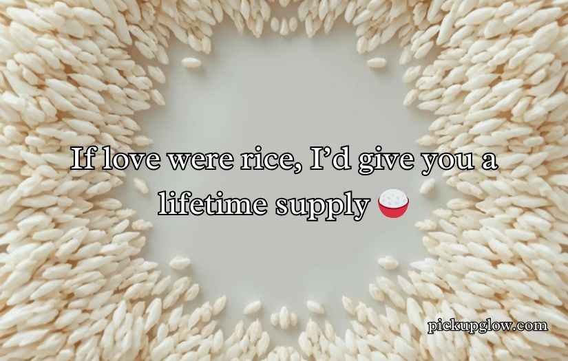 Rice Pick Up Lines