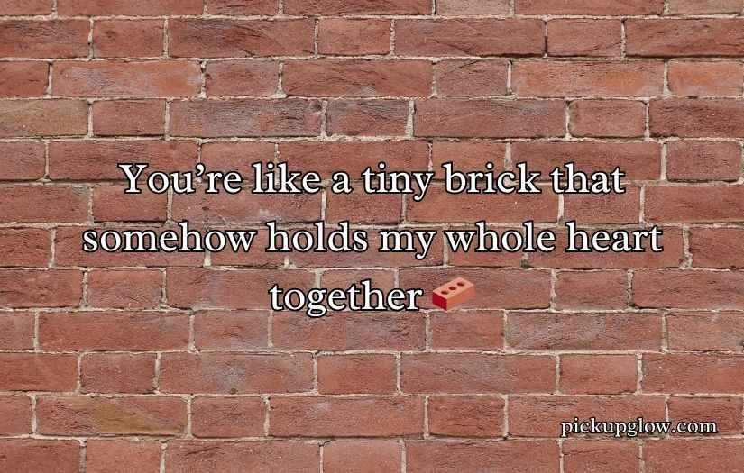 Brick Pick Up Lines