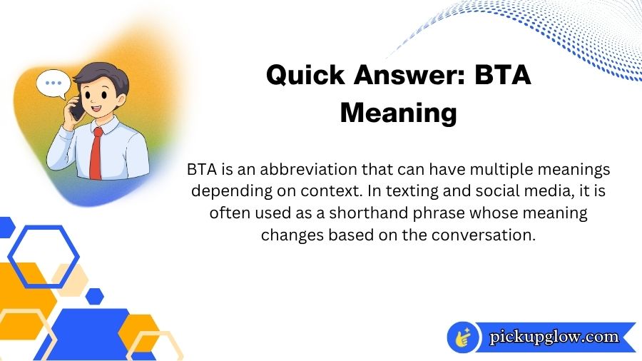 BTA Meaning