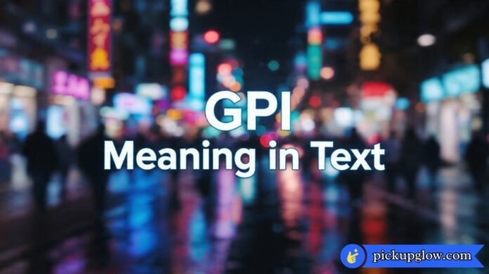 GPI Meaning in Text
