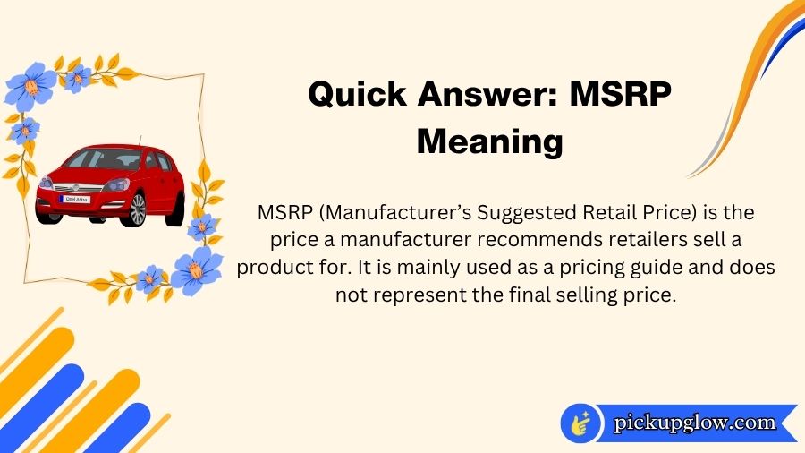 MSRP Meaning