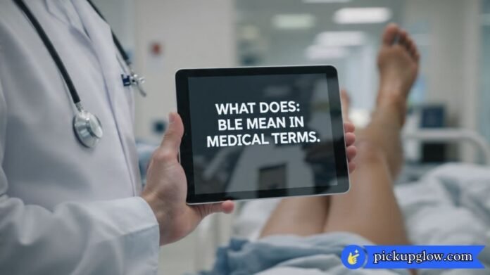 What Does BLE Mean in Medical Terms
