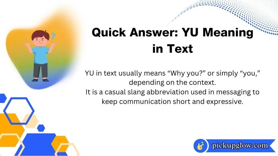 YU Meaning in Text