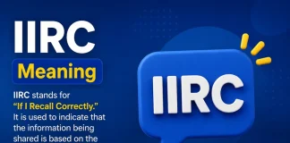 IIRC Meaning IIRC Meaning