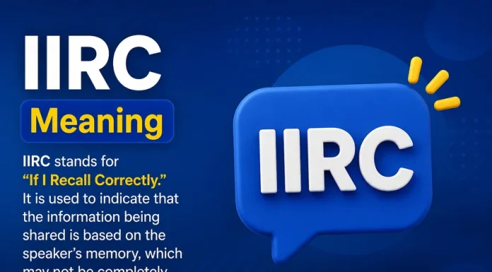 IIRC Meaning IIRC Meaning