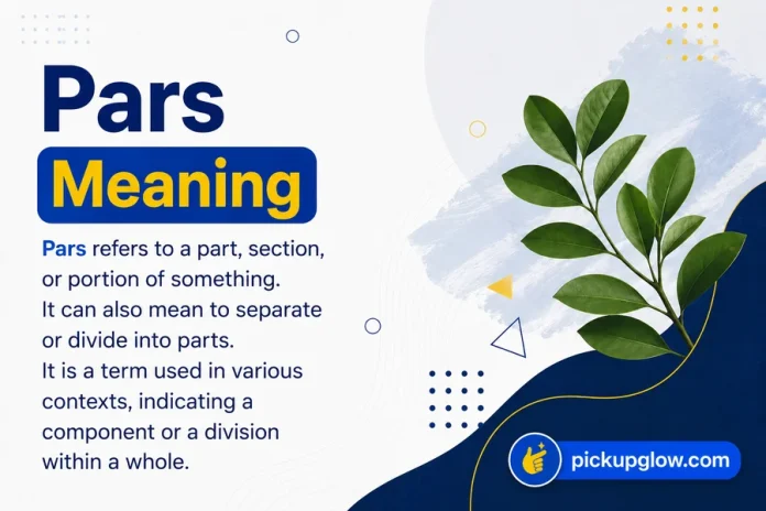 Pars Meaning